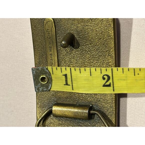 Nocona Belt Men 36 Brown Leather Western Cowboy Rodeo Silver/Gold Accent Aztec - Picture 5 of 15